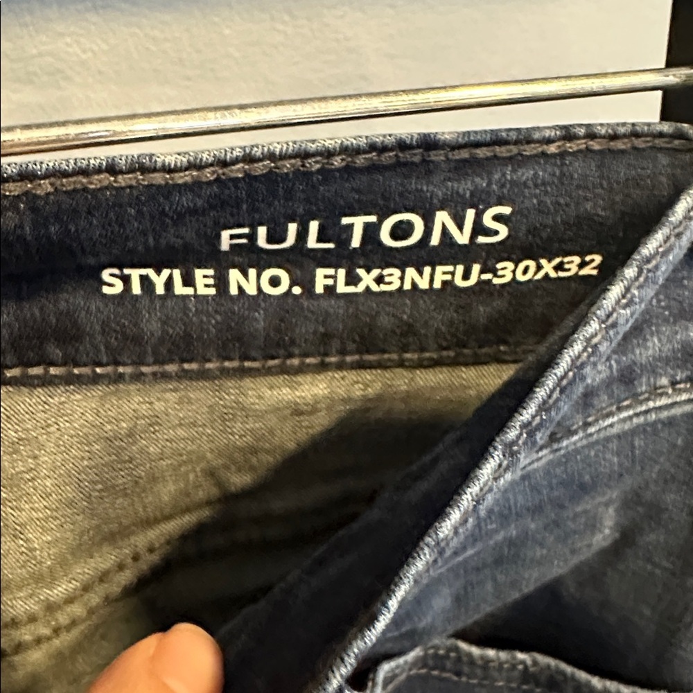 Mugsy Fultons Super Stretch Men's Jeans Dark Wash Size 30 FLX3NFU - Picture 3 of 6